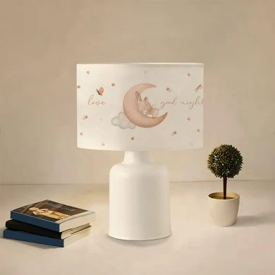 Children&#039;s table lamp Gary pakoworld multi-colored-white D24x32cm