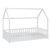 Children&#039;s bed Sleepy pakoworld pine wood in white color 90x190cm