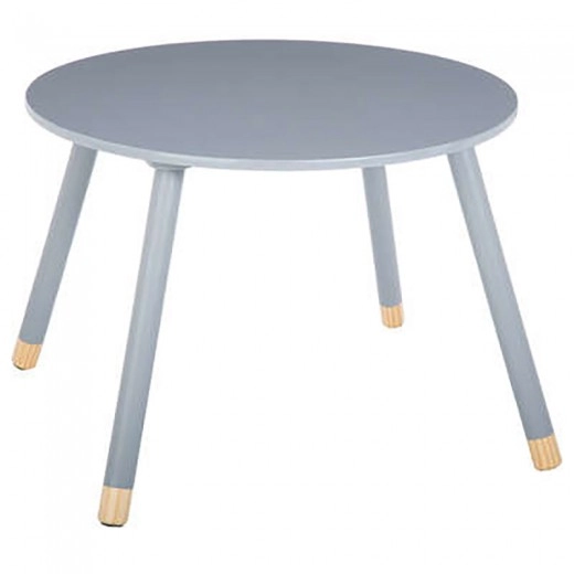 Παιδικό τραπεζάκι Playful pakoworld γκρι-φυσικό Φ60x43.5εκ