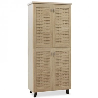 Shoe cabinet MANTAM pakoworld 24 pairs sonoma 78x40x170.5cm