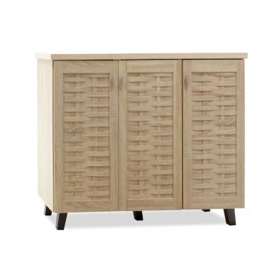 Shoe cabinet MANTAM pakoworld 16 pairs sonoma 115.5x40x92cm