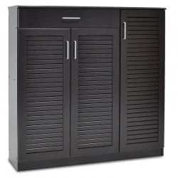 Shoe cabinet Sante pakoworld 30 pairs wenge 120x37x123cm Shoe cabinet Sante pakoworld 30 pairs wenge 120x37x123cm