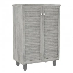 Shoe cabinet SANTΟ pakoworld 10 pairs antique anthracite 60x34.5x91.5cm