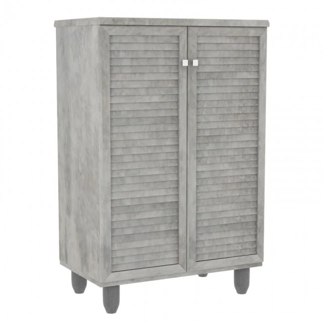 Shoe cabinet SANTΟ pakoworld 10 pairs antique anthracite 60x34.5x91.5cm