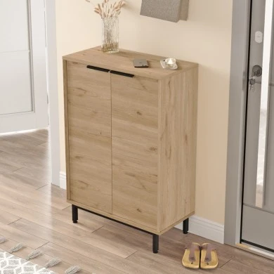 Shoe rack Kinga 5 shelves pakoworld in natural 72x35.5x105.6cm