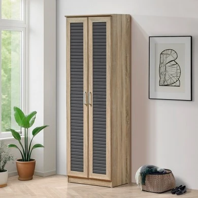 Shoe cabinet Sante pakoworld 21 pairs sonoma 60x37x183cm