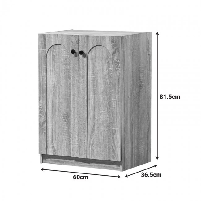 Shoe cabinet Ambera pakoworld sonoma color 60x36.5x81.5cm