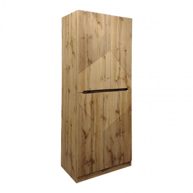 Shoe rack-cabinet Kebell pakoworld in oak shade 71x41.5x180.4cm
