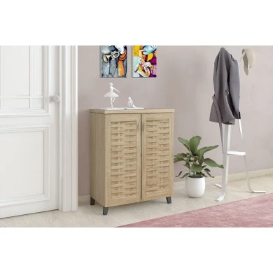 Shoe cabinet MANTAM pakoworld 12 pairs sonoma 78x40x92 cm