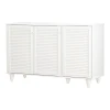 Shoe cabinet Ronan pakoworld in white color 105x35x.66cm