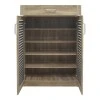 Shoe cabinet Sante pakoworld 20 pairs sonoma-dark grey color 80x37x123cm