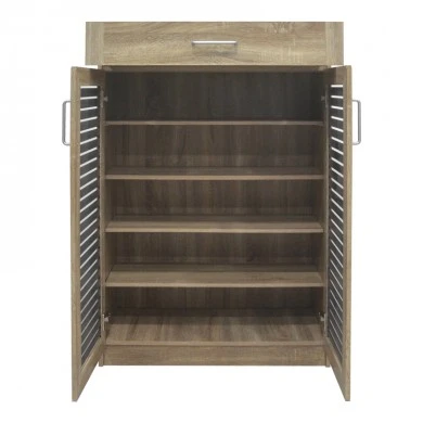 Shoe cabinet Sante pakoworld 20 pairs sonoma-dark grey color 80x37x123cm