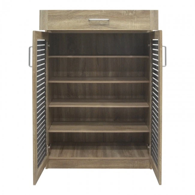 Shoe cabinet Sante pakoworld 20 pairs sonoma-dark grey color 80x37x123cm