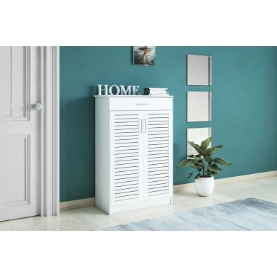 Shoe cabinet Sante pakoworld 20 pairs white 80x37x123cm