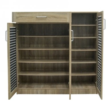 Shoe cabinet Sante pakoworld 30 pairs in sonoma-dark grey color 120x37x123cm