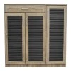 Shoe cabinet Sante pakoworld 30 pairs in sonoma-dark grey color 120x37x123cm