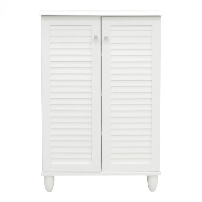 Shoe cabinet Santo pakoworld 10 pairs in white color 60x34.5x91.5cm