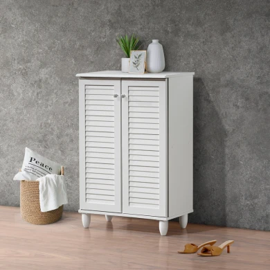 Shoe cabinet Santo pakoworld 10 pairs in white color 60x34.5x91.5cm