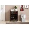 Shoe cabinet SANTΟ pakoworld 10 pairs walnut 60x34.5x91.5cm