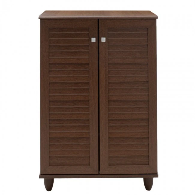 Shoe cabinet SANTΟ pakoworld 10 pairs walnut 60x34.5x91.5cm
