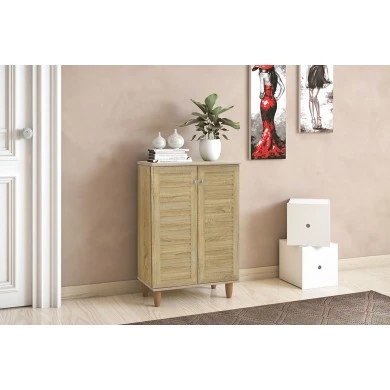 Shoe cabinet SANTΟ pakoworld 10 pairs sonoma 60x34.5x91.5cm