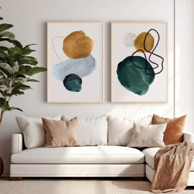 Πίνακας Cerzen pakoworld δίπτυχος με ψηφιακή εκτύπωση και πλαίσιο 33x1.5x48εκ