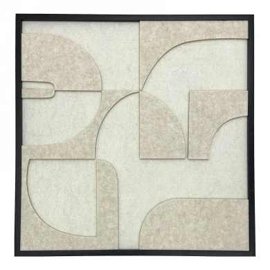 Πίνακας με πλαίσιο Jeire pakoworld λευκό 62x2.5x62εκ