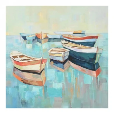 Canvas painting Boatty Ι Inart 100x3x100cm