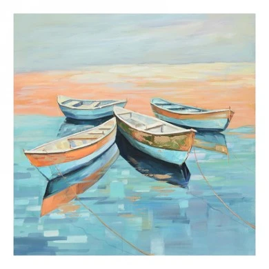 Canvas painting Boatty Inart 100x3x100cm