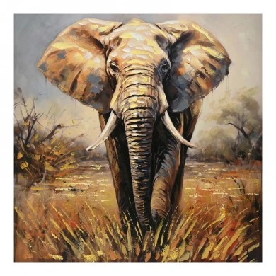 Canvas painting Elepho Inart 100x3x100cm