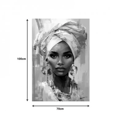 Painting on canvas Gazel Inart 70x3.5x100cm