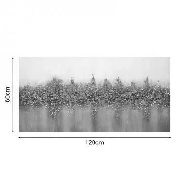 Πίνακας σε καμβά Goldy 3D Inart 120x3x60εκ