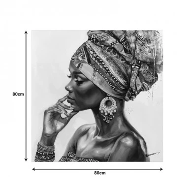 Painting on canvas Jalo Ι 3D Inart with frame 80x3.5x80cm