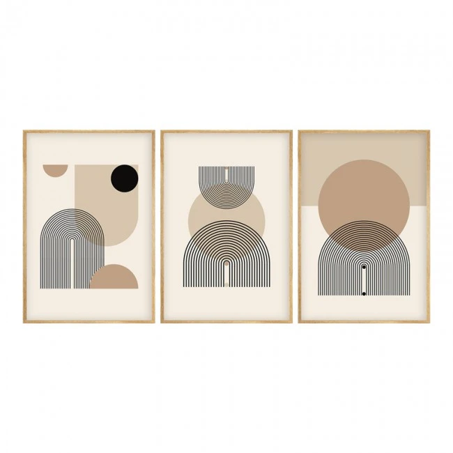 Canvas painting Jefton pakoworld triptych with digital printing 50x2x70cm