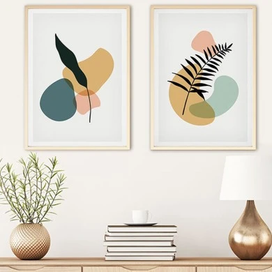 Canvas painting Keniko pakoworld diptych with digital printing 50x3x70cm