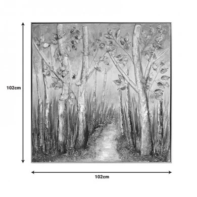 Leambre II 3D Inart canvas painting 102x4.5x102cm