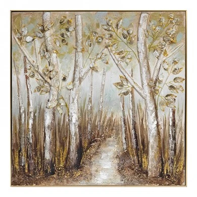 Leambre II 3D Inart canvas painting 102x4.5x102cm