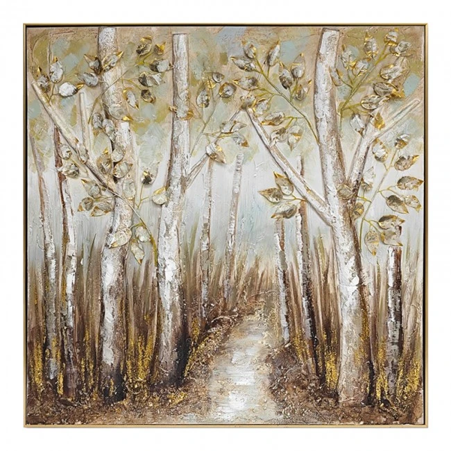 Leambre II Inart canvas painting 102x4.5x102cm