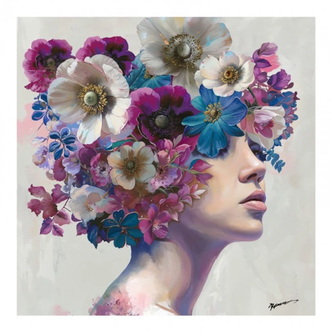 Painting on canvas Mavare Inart with frame 100x3.5x100cm