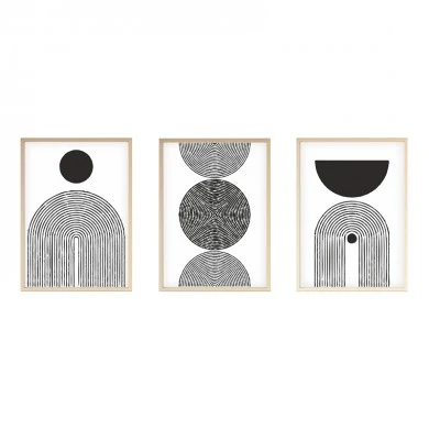 Canvas painting Serchie pakoworld triptych with digital printing 30x3x40cm