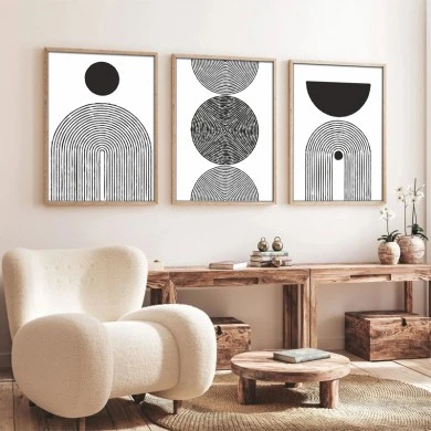 Canvas painting Serchie pakoworld triptych with digital printing 30x3x40cm