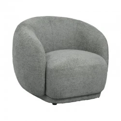 Armchair Freya pakoworld light gray fabric 93x87x76cm Armchair Freya pakoworld light gray fabric 93x87x76cm