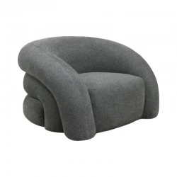 Armchair Lexy pakoworld grey fabric 100x89.5x60cm Armchair Lexy pakoworld grey fabric 100x89.5x60cm