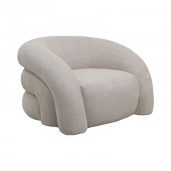 Armchair Lexy pakoworld cream fabric 100x89.5x60cm Armchair Lexy pakoworld cream fabric 100x89.5x60cm