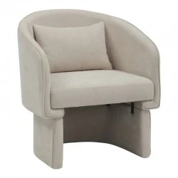 Armchair Playmob pakoworld fabric in beige shade 69x65x79cm Armchair Playmob pakoworld fabric in beige shade 69x65x79cm