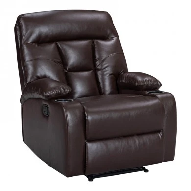Armchair relax Terpsi pakoworld PU brown 80x94x100cm.