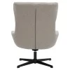 Armchair Anesis pakoworld teddy fabric beige 80x82x103cm