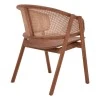Armchair Anlene pakoworld natural teak wood natural rattan 62x54x82cm