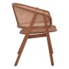 Armchair Anlene pakoworld natural teak wood natural rattan 62x54x82cm