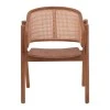 Armchair Anlene pakoworld natural teak wood natural rattan 62x54x82cm